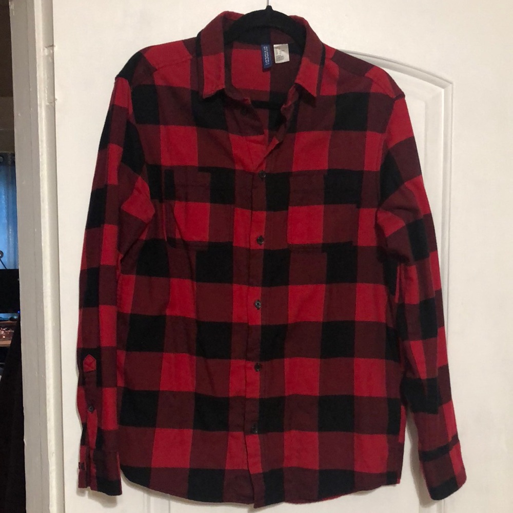 HM Mens Plaid Shirt Small